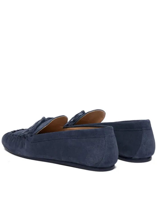 Stuart Weitzman Mokasyny Britt Bow SM414 Granatowy