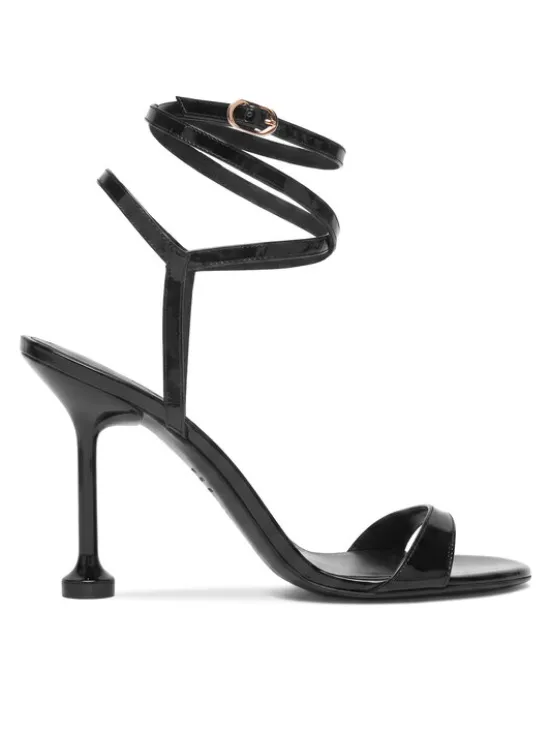 Stuart Weitzman Sandały Naudistini Wrap 100 SM910 Czarny