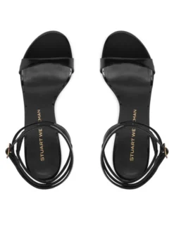 Stuart Weitzman Sandały Naudistini Wrap 100 SM910 Czarny