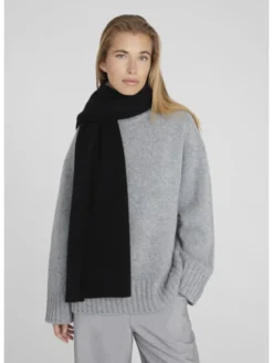 Style Republic Szalik mieszanka kaszmiru i wełny Czarny