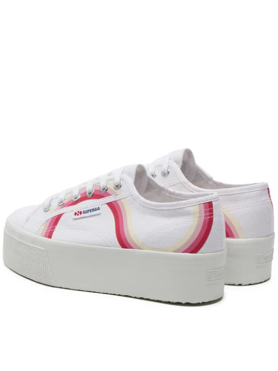 Superga Tenisówki Round Stripes 2790 S4128TW Biały