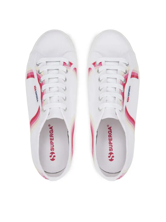 Superga Tenisówki Round Stripes 2790 S4128TW Biały