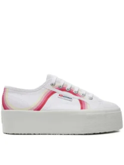 Superga Tenisówki Round Stripes 2790 S4128TW Biały