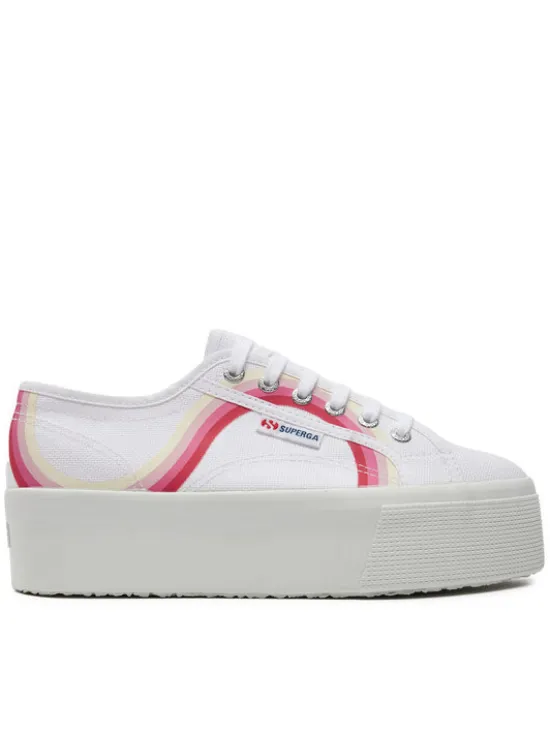 Superga Tenisówki Round Stripes 2790 S4128TW Biały