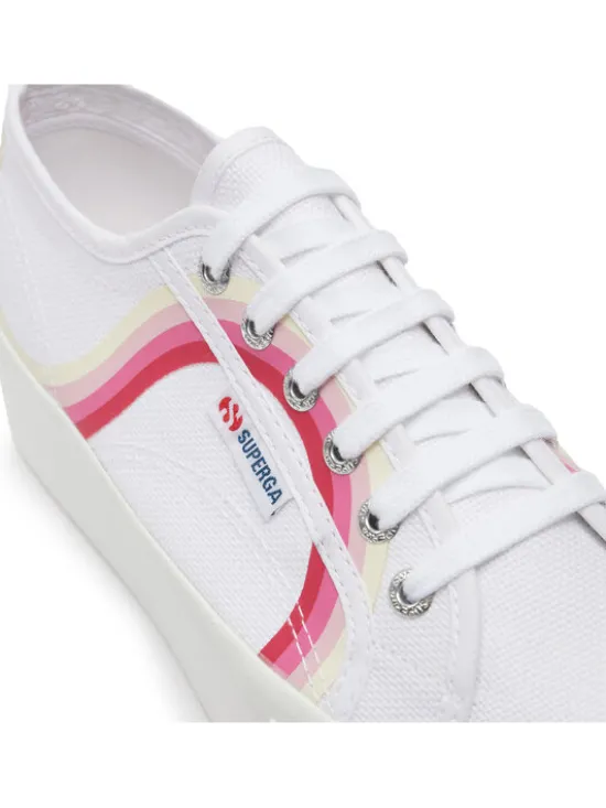 Superga Tenisówki Round Stripes 2790 S4128TW Biały