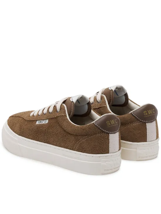 S.W.C Stepney Workers Club Tenisówki Dellow 02 Cup Suede YA22205 Brązowy