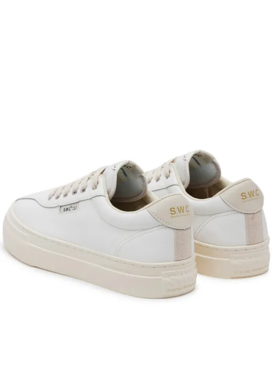 S.W.C Stepney Workers Club Tenisówki Dellow 02 Cup Leather YA21500 Biały