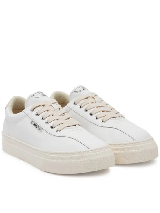 S.W.C Stepney Workers Club Tenisówki Dellow 02 Cup Leather YA21500 Biały