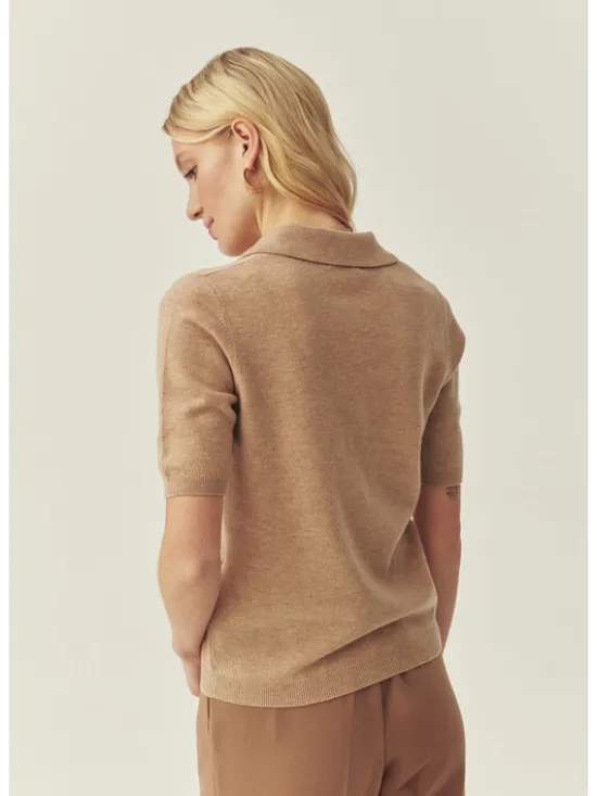 TATUUM Bluzka LORO Beżowy Classic Fit