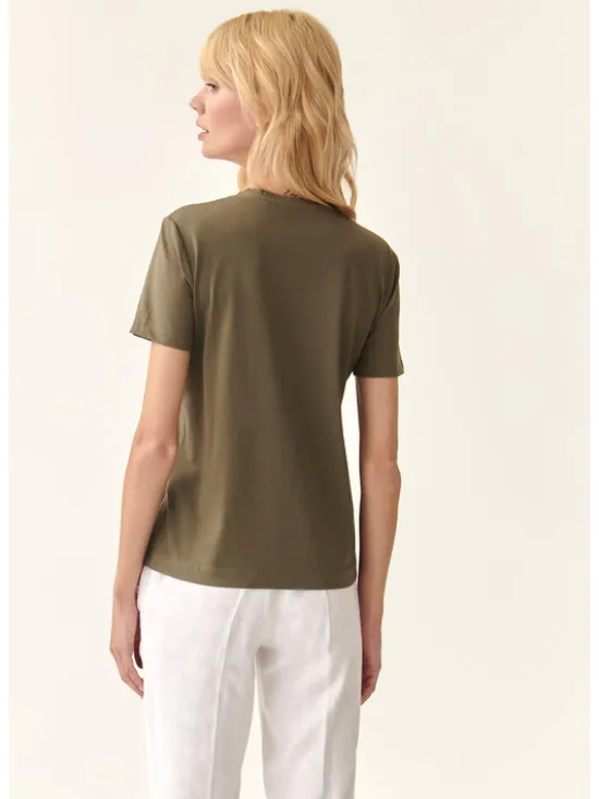 TATUUM Bluzka PARTA 1 Khaki Loose Fit