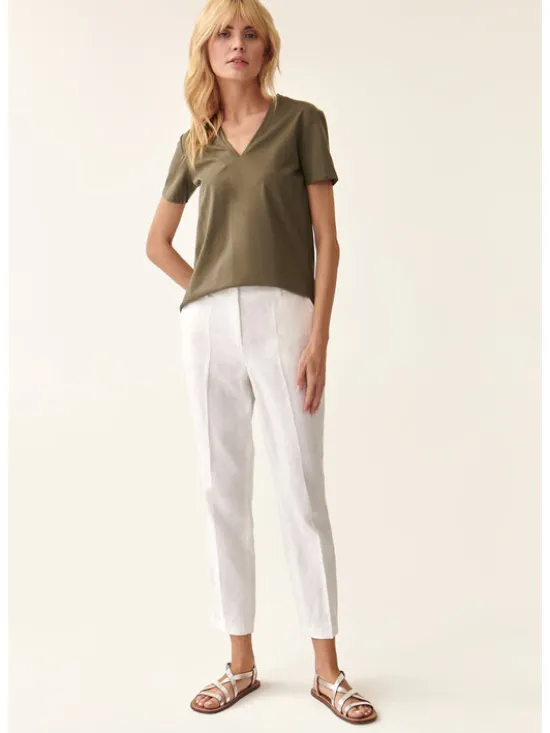 TATUUM Bluzka PARTA 1 Khaki Loose Fit