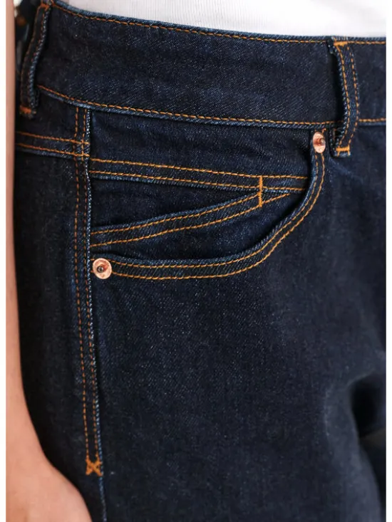 TATUUM Jeansy YUKI Granatowy Straight Fit