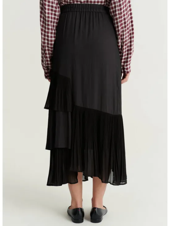 TATUUM Spódnica midi FALBI Brązowy Flare Fit