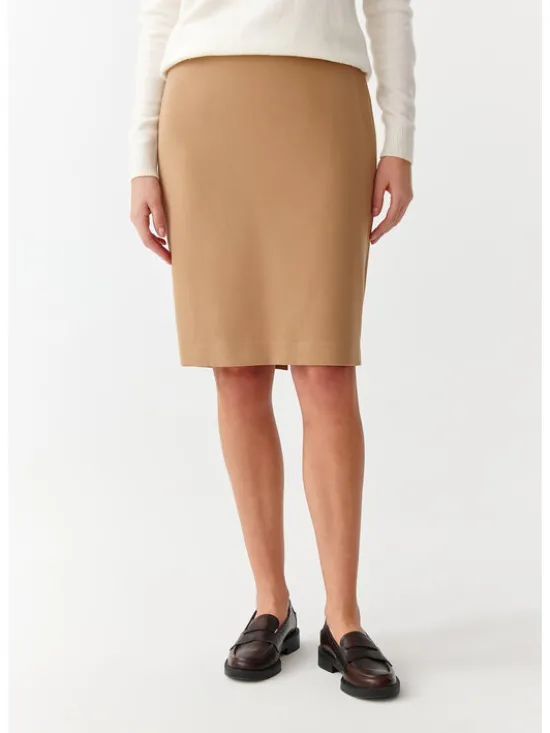 TATUUM Spódnica midi MONO 1 Beżowy Close Fit