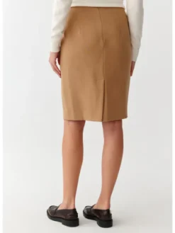 TATUUM Spódnica midi MONO 1 Beżowy Close Fit