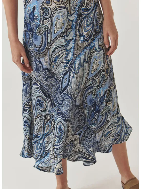 TATUUM Spódnica midi SATINI 7 Kolorowy A-Line Fit