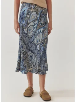 TATUUM Spódnica midi SATINI 7 Kolorowy A-Line Fit