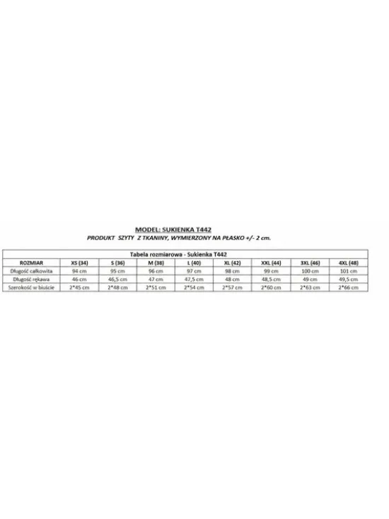 Tessita Sukienka koktajlowa SUKIENKA_T442 _6_XS Beżowy ciemny Loose Fit