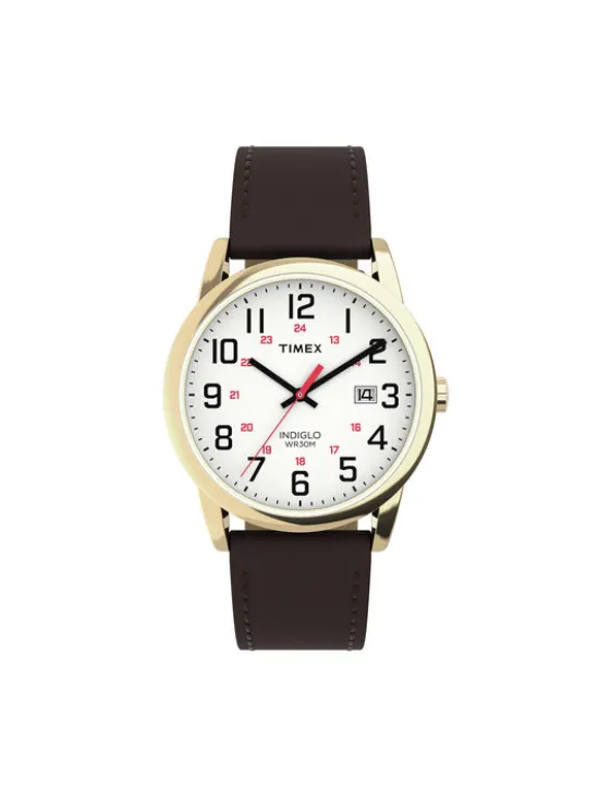 Timex Zegarek Easy Reader® Classic TW2Y12700 Brązowy