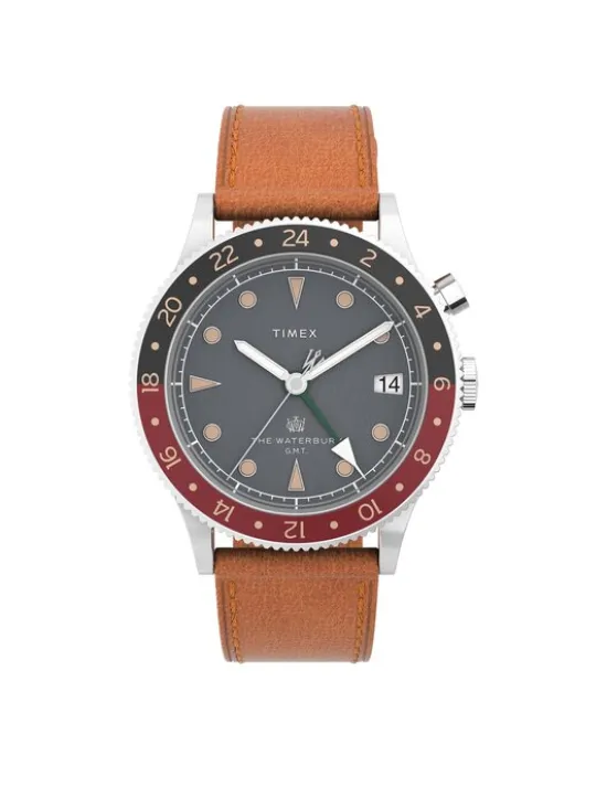 Timex Zegarek TW2V74000 Brązowy