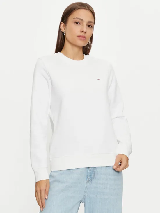 Tommy Jeans Bluza DW0DW19959 Biały Regular Fit