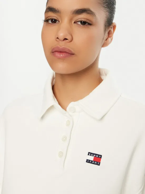 Tommy Jeans Bluza DW0DW19409 Biały Relaxed Fit