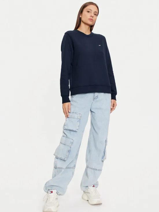 Tommy Jeans Bluza DW0DW19959 Granatowy Regular Fit