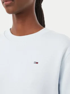 Tommy Jeans Bluza Flag DW0DW19959 Niebieski jasny Regular Fit
