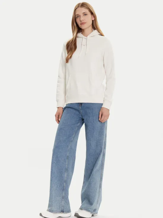 Tommy Jeans Bluza Linear DW0DW21963 Biały Regular Fit