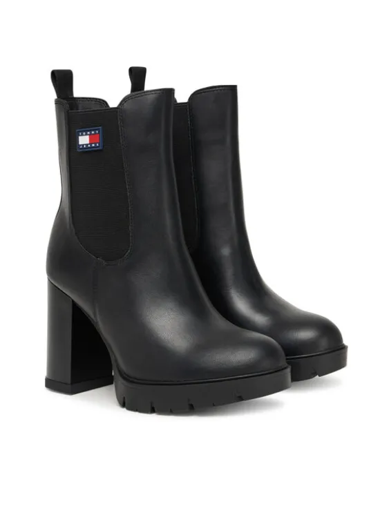 Tommy Jeans Botki Tjw EN0EN02831 Czarny