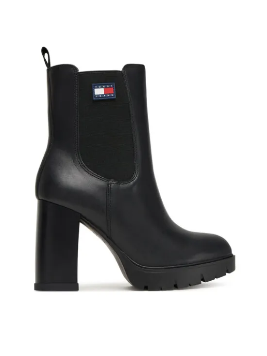 Tommy Jeans Botki Tjw EN0EN02831 Czarny