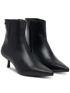 Tommy Jeans Botki Tjw Pointed Kitten Heel Boots EN0EN03172 Czarny