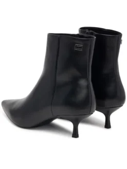 Tommy Jeans Botki Tjw Pointed Kitten Heel Boots EN0EN03172 Czarny