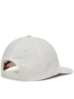 Tommy Jeans Czapka z daszkiem Tjm Crest Cap AM0AM13286 Biały