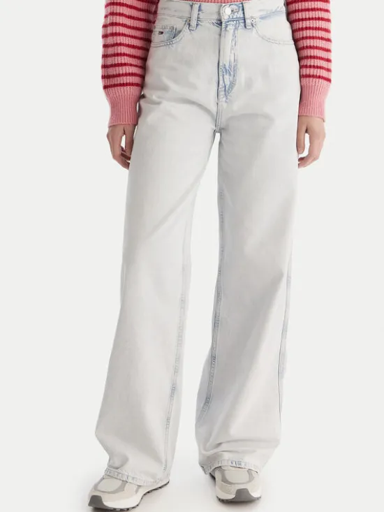 Tommy Jeans Jeansy Claire DW0DW21378 Niebieski Wide Leg