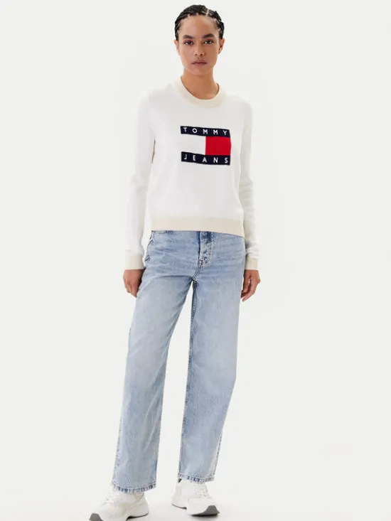 Tommy Jeans Jeansy Layla DW0DW20498 Niebieski Straight Fit