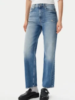 Tommy Jeans Jeansy Layla DW0DW19772 Niebieski Straight Fit