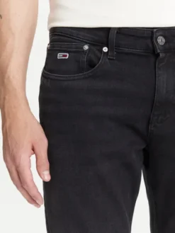 Tommy Jeans Jeansy Scanton DM0DM21888 Czarny Slim Fit