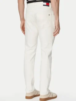 Tommy Jeans Jeansy Scanton DM0DM23270 Biały Slim Fit