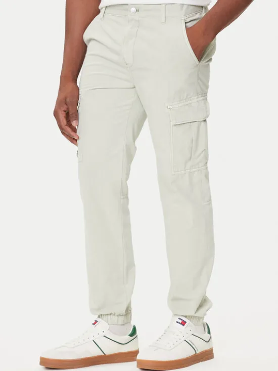 Tommy Jeans Joggery Austin DM0DM21791 Zielony Slim Fit