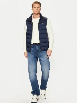 Tommy Jeans Kamizelka DM0DM20663 Granatowy Regular Fit