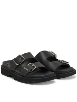 Tommy Jeans Klapki Double Strap Sandal EN0EN02753 Czarny