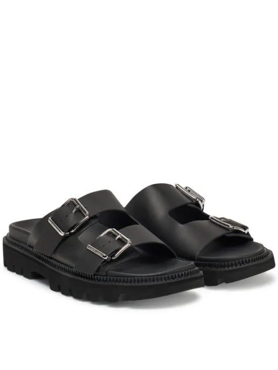 Tommy Jeans Klapki Double Strap Sandal EN0EN02753 Czarny