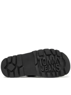Tommy Jeans Klapki Double Strap Sandal EN0EN02753 Czarny