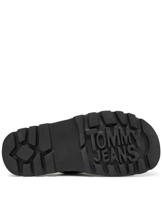 Tommy Jeans Klapki Double Strap Sandal EN0EN02753 Czarny