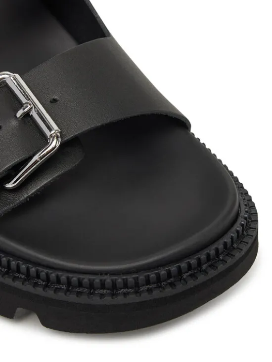 Tommy Jeans Klapki Double Strap Sandal EN0EN02753 Czarny