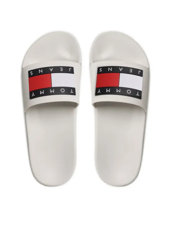 Tommy Jeans Klapki Pool Ess EM0EM01191 Biały