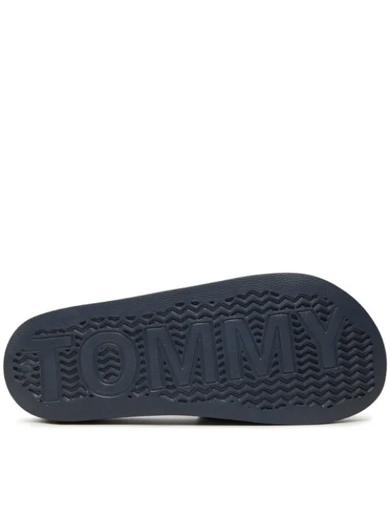 Tommy Jeans Klapki Pool Slide Ess EM0EM01191 Granatowy