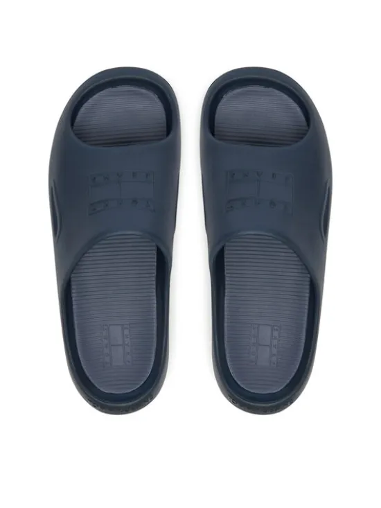Tommy Jeans Klapki Sporty Pool Slide EM0EM01582 Granatowy