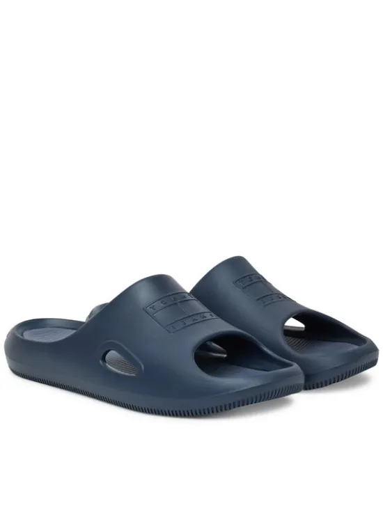 Tommy Jeans Klapki Sporty Pool Slide EM0EM01582 Granatowy